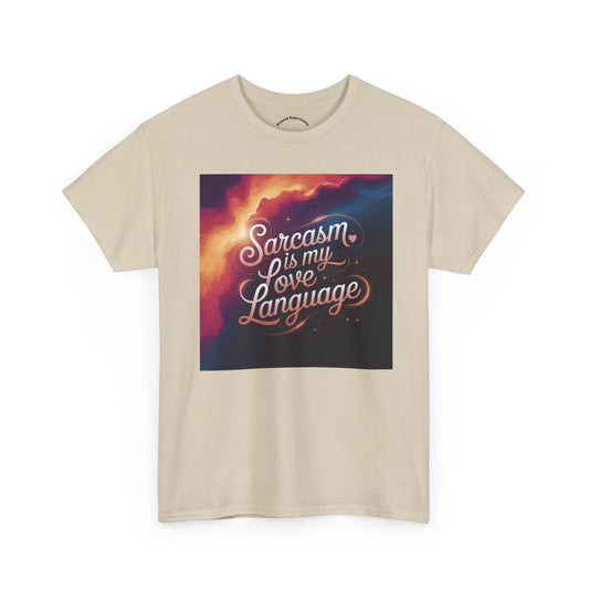 Sarcasm is My Love Language Unisex Tee, Funny Graphic T-Shirt, Gift for Sarcastic Friends, Humor Apparel, Casual Wear