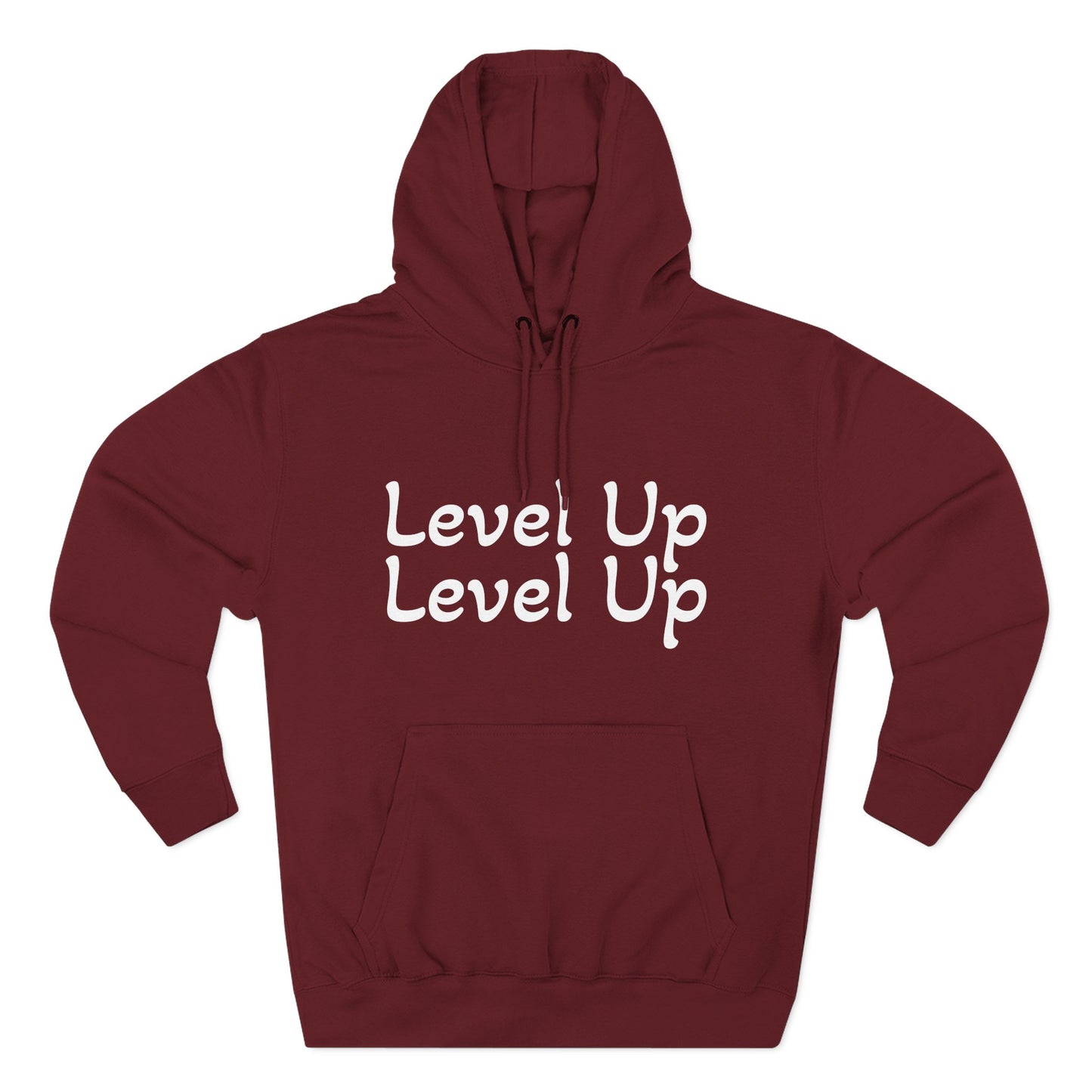 Level Up Fleece Hoodie, Cozy Graphic Sweatshirt, Gift for Dreamers, Casual Chic Hoodie, Unique Winter Apparel, Birthday Present