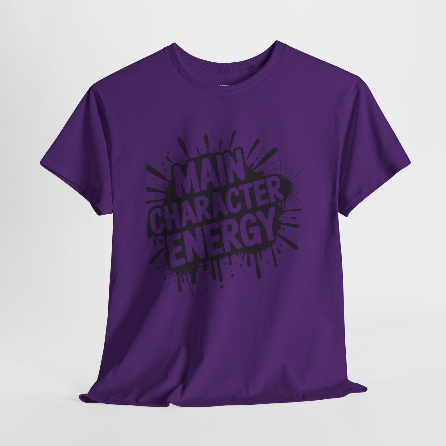Main Character Energy Unisex Cotton Crew Tee, Trendy T-Shirt for Everyday Wear, Gift for Friends, Self-Care Celebrations, Unique Graphic Tee