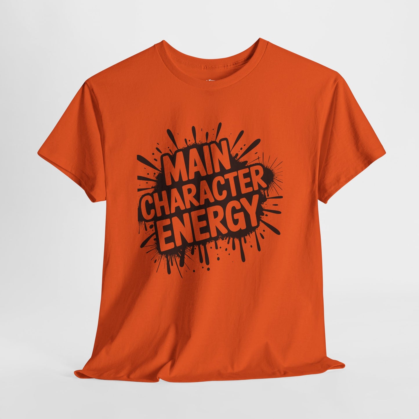 Main Character Energy Unisex Cotton Crew Tee, Trendy T-Shirt for Everyday Wear, Gift for Friends, Self-Care Celebrations, Unique Graphic Tee