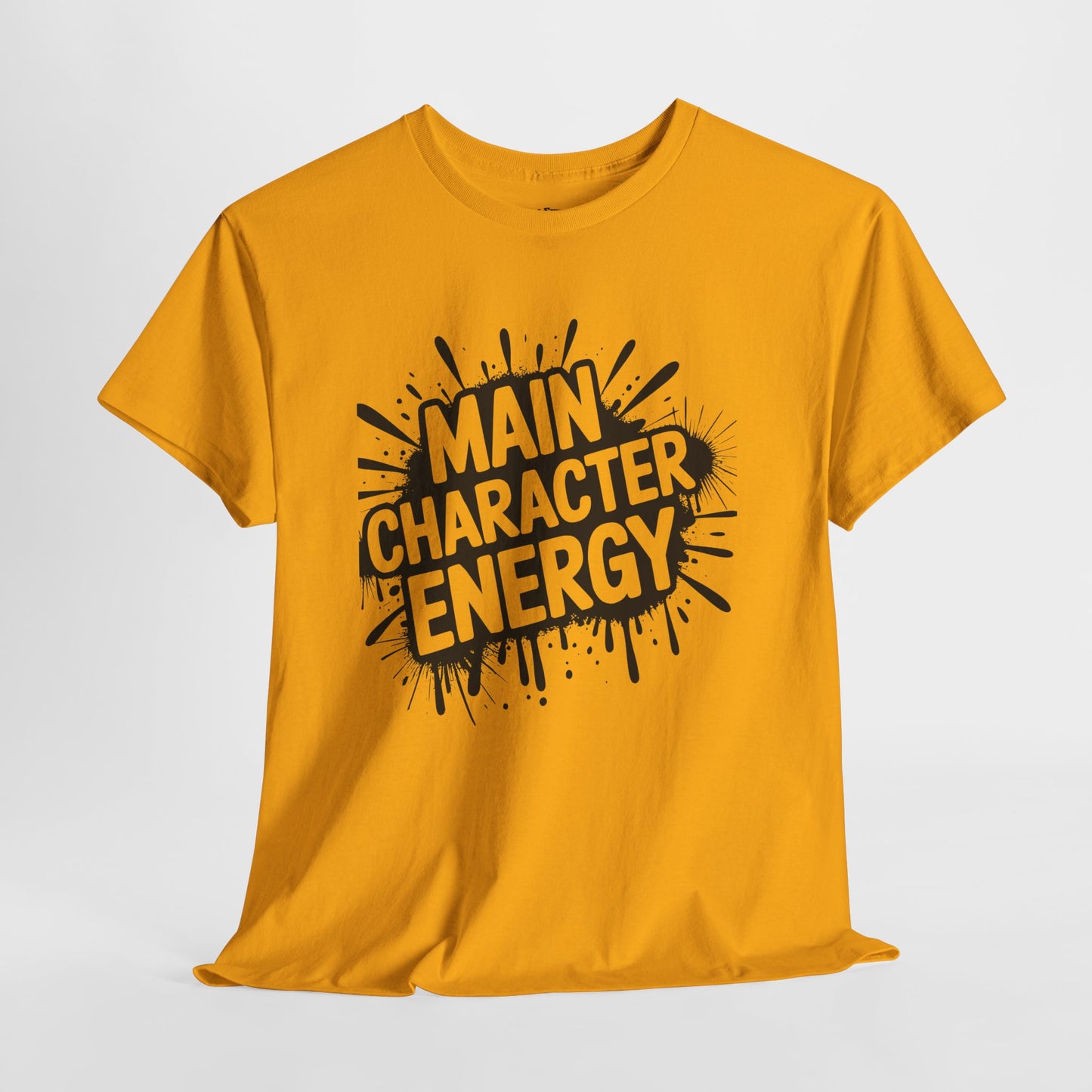 Main Character Energy Unisex Cotton Crew Tee, Trendy T-Shirt for Everyday Wear, Gift for Friends, Self-Care Celebrations, Unique Graphic Tee