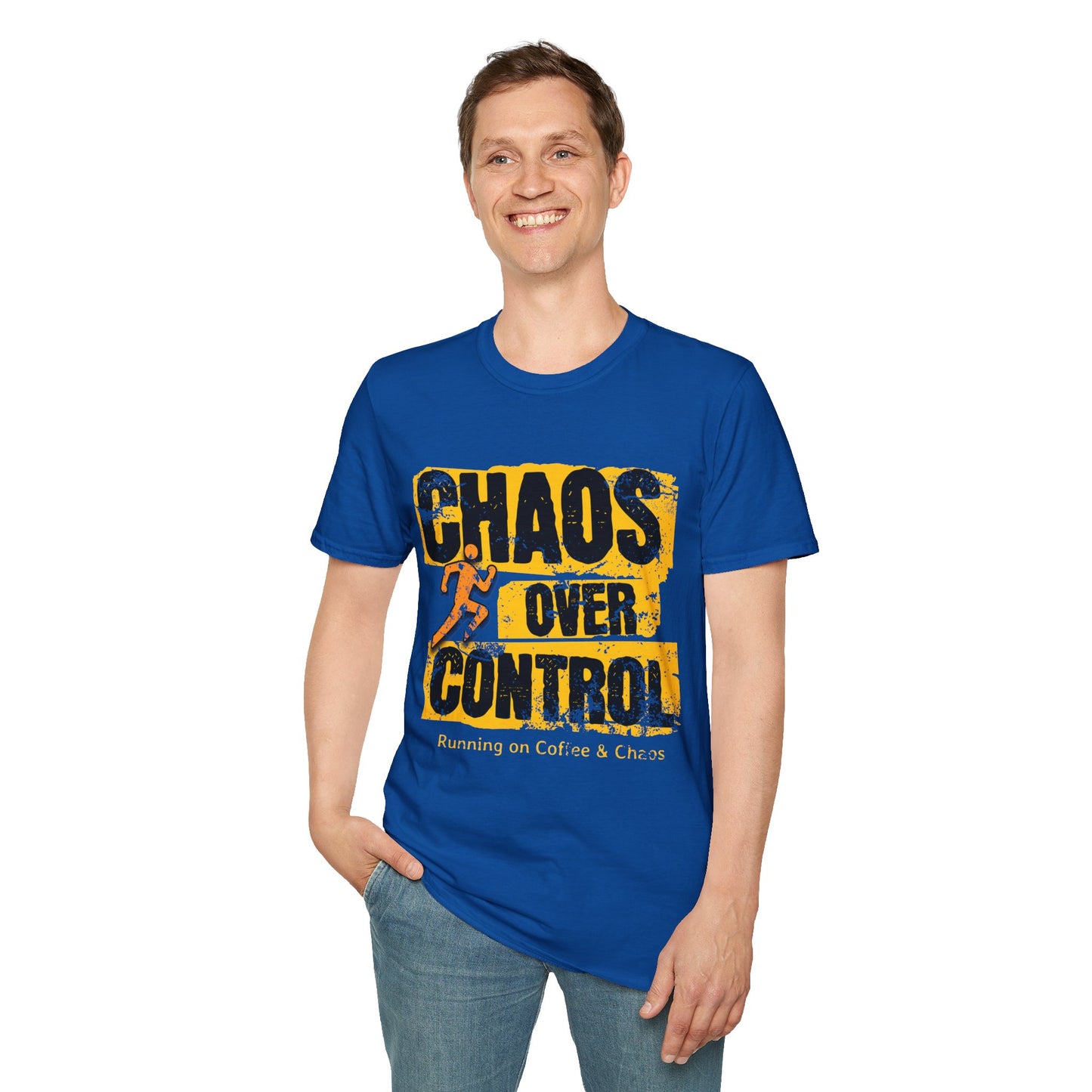 Chaos Over Control Unisex Softstyle T-Shirt - Motivational Shirt, Activewear, Running Tee, Gift for Runners, Casual Wear