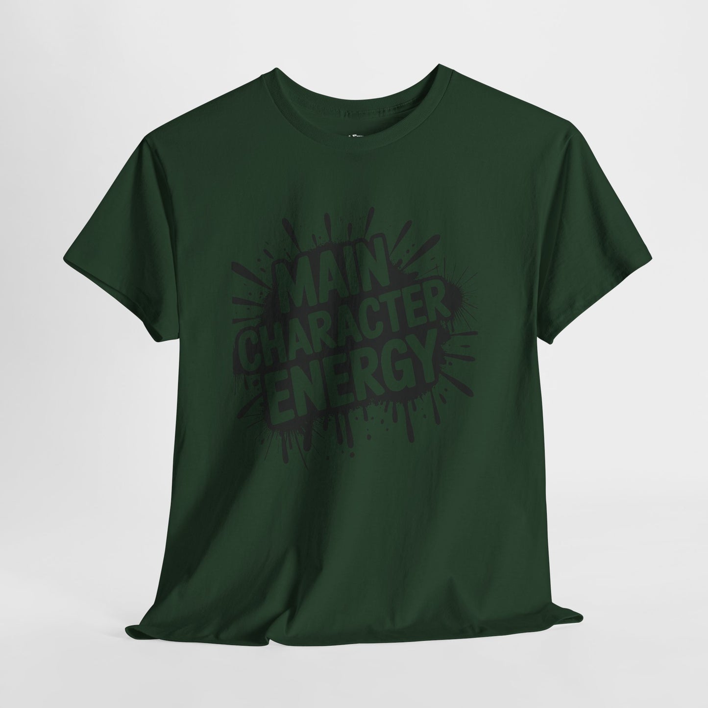 Main Character Energy Unisex Cotton Crew Tee, Trendy T-Shirt for Everyday Wear, Gift for Friends, Self-Care Celebrations, Unique Graphic Tee