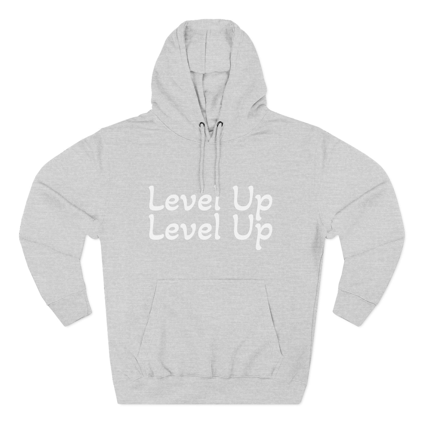 Level Up Fleece Hoodie, Cozy Graphic Sweatshirt, Gift for Dreamers, Casual Chic Hoodie, Unique Winter Apparel, Birthday Present