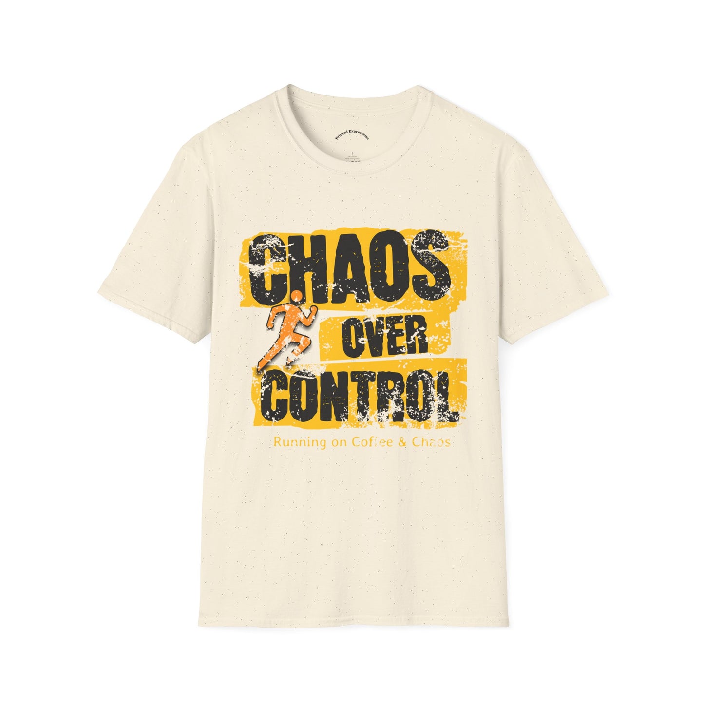 Chaos Over Control Unisex Softstyle T-Shirt - Motivational Shirt, Activewear, Running Tee, Gift for Runners, Casual Wear