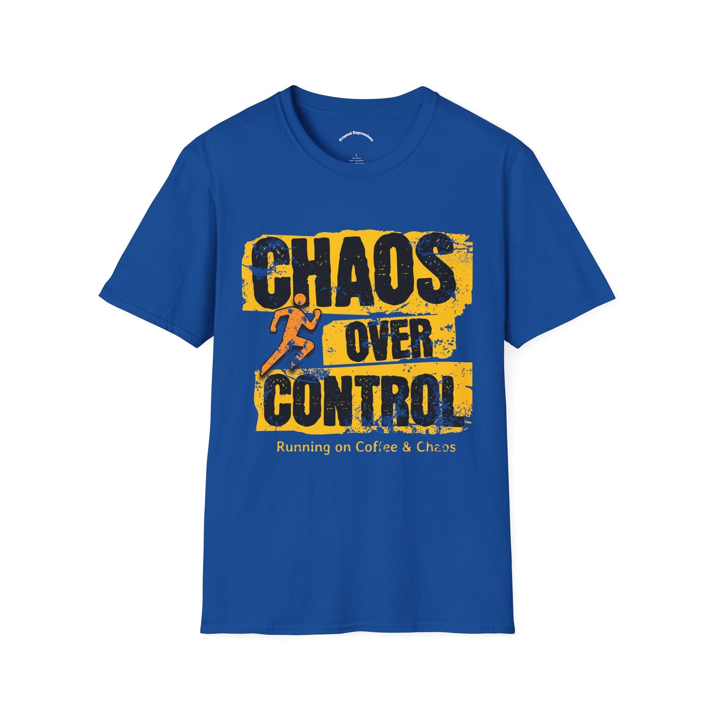 Chaos Over Control Unisex Softstyle T-Shirt - Motivational Shirt, Activewear, Running Tee, Gift for Runners, Casual Wear