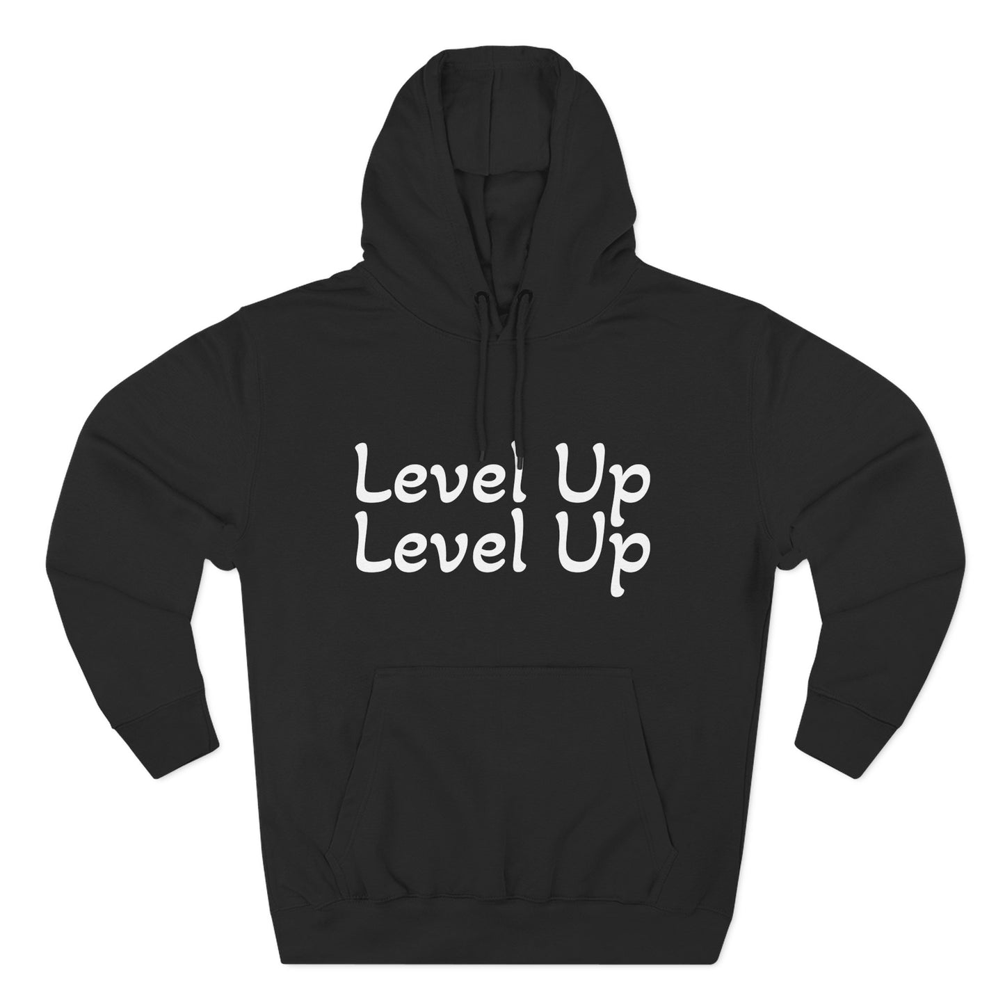 Level Up Fleece Hoodie, Cozy Graphic Sweatshirt, Gift for Dreamers, Casual Chic Hoodie, Unique Winter Apparel, Birthday Present