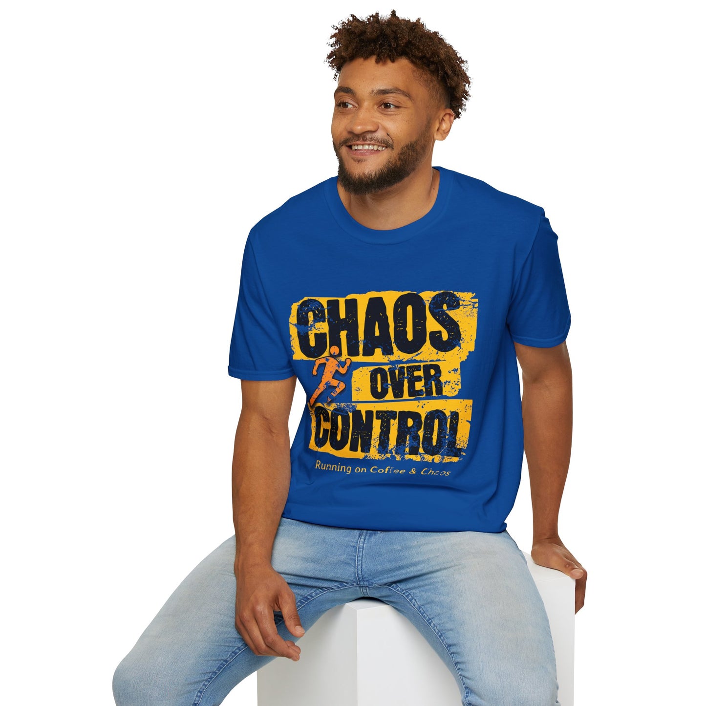 Chaos Over Control Unisex Softstyle T-Shirt - Motivational Shirt, Activewear, Running Tee, Gift for Runners, Casual Wear