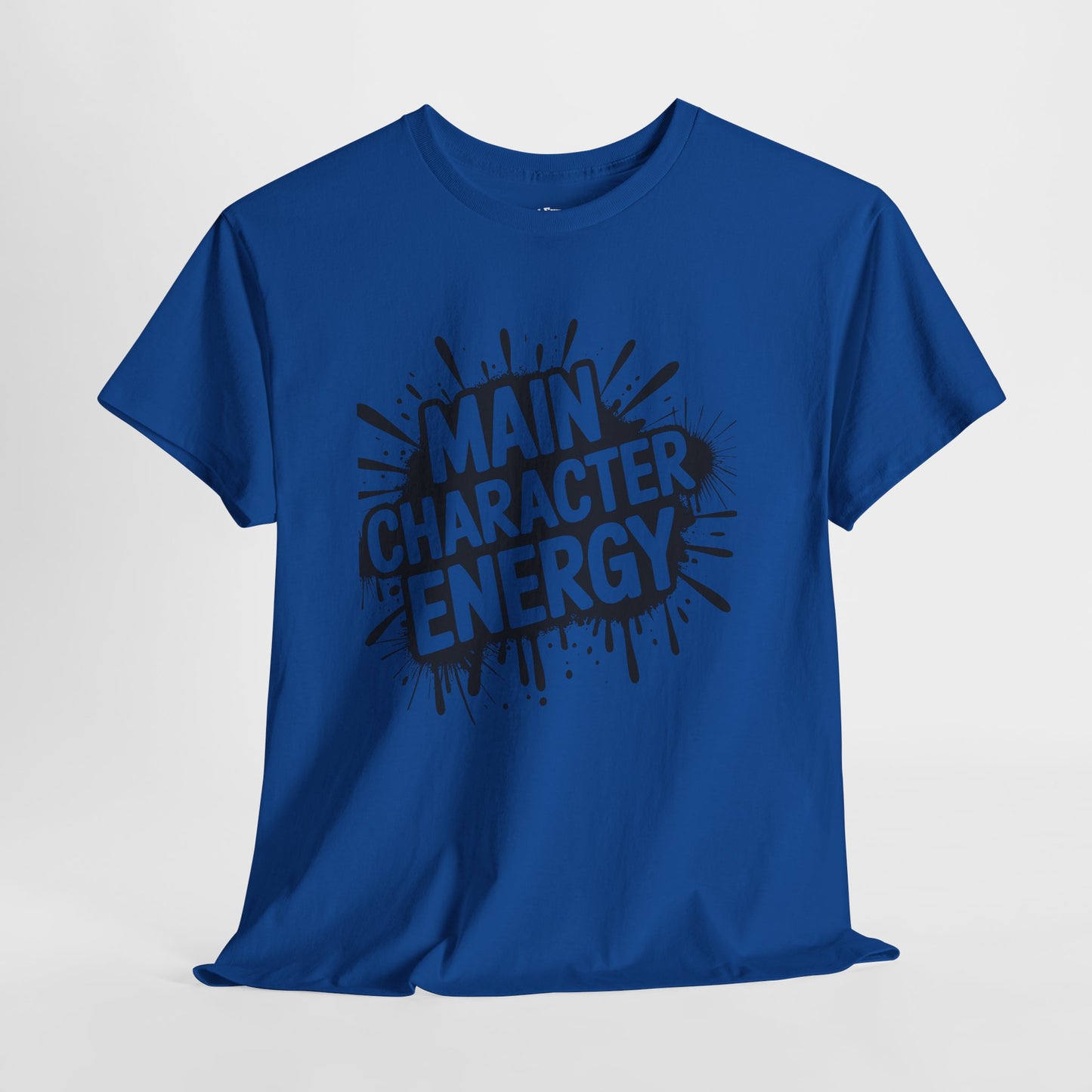 Main Character Energy Unisex Cotton Crew Tee, Trendy T-Shirt for Everyday Wear, Gift for Friends, Self-Care Celebrations, Unique Graphic Tee