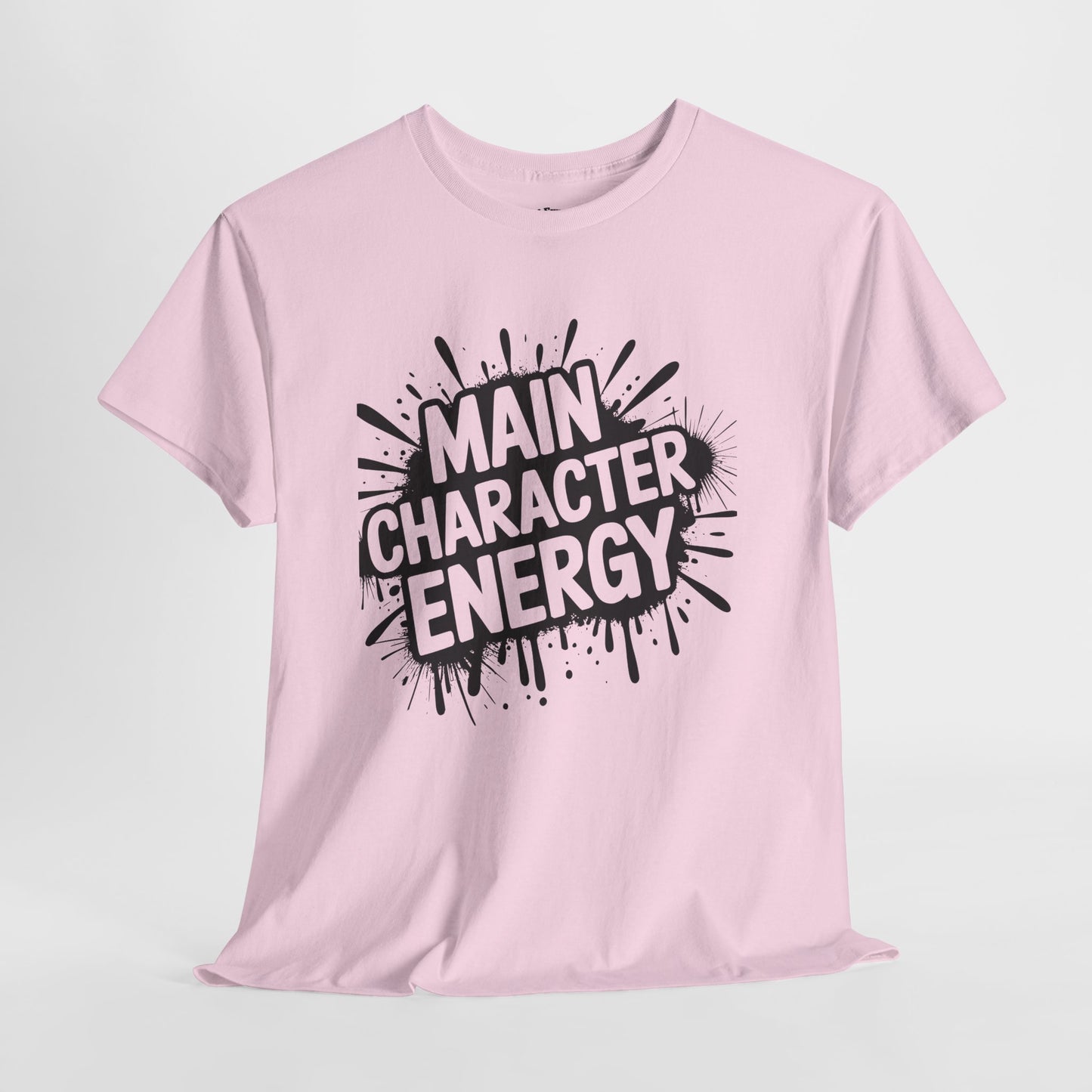 Main Character Energy Unisex Cotton Crew Tee, Trendy T-Shirt for Everyday Wear, Gift for Friends, Self-Care Celebrations, Unique Graphic Tee