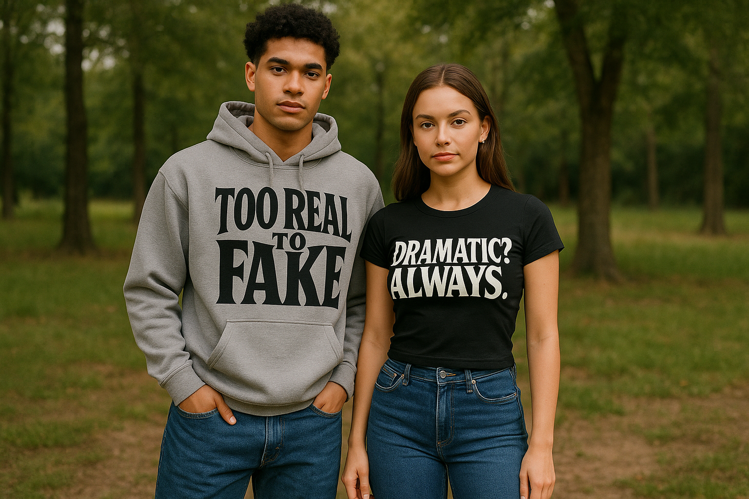 The writing on the shirt need to be more dramatic