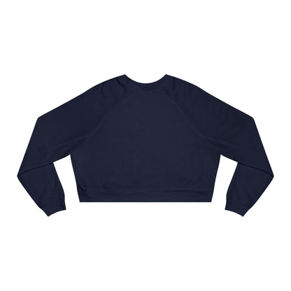 Catch Flights Feelings Cropped Pullover, Trendy Fleece Sweatshirt, Travel-Inspired Top, Stylish Layering Piece, Perfect Gift for Adventurers