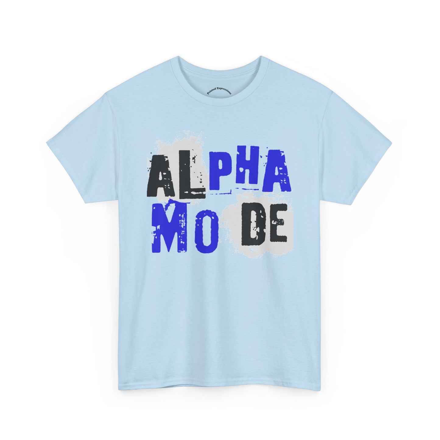 Alpha Mode Unisex Heavy Cotton Tee, Casual Streetwear Shirt, Perfect for Alpha Male Gifts, Trendy Graphic Tee, Everyday Comfort Wear