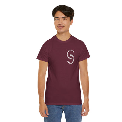 Unisex Heavy Cotton Tee: "Pretending to Care is Exhausting" T-Shirt, Casual Wear, Everyday Humor Tee, Gifts for Friends, Relaxed Fit