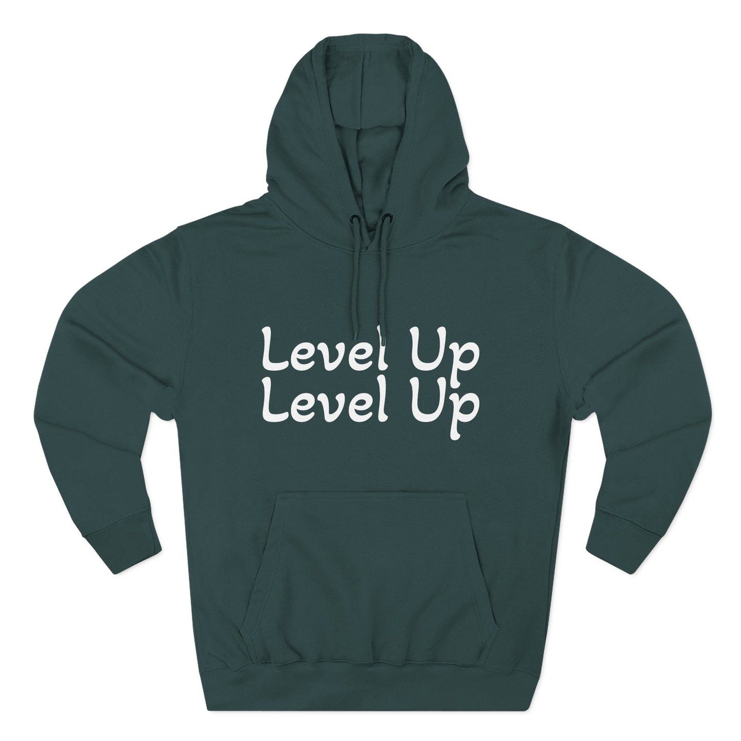 Level Up Fleece Hoodie, Cozy Graphic Sweatshirt, Gift for Dreamers, Casual Chic Hoodie, Unique Winter Apparel, Birthday Present