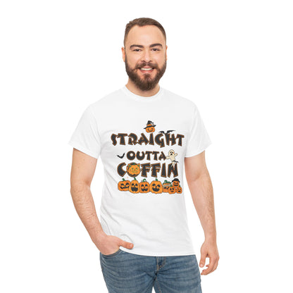 Halloween-Themed T-Shirt, Straight Outta Coffin Tee, Unisex Heavy Cotton Tee for Halloween Parties, Spooky Season Shirt, Fun Gift for [...]