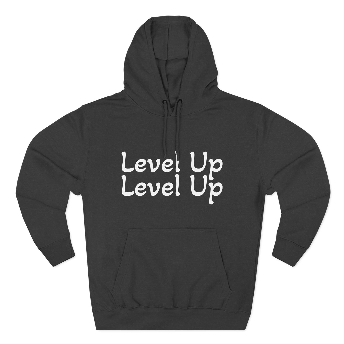 Level Up Fleece Hoodie, Cozy Graphic Sweatshirt, Gift for Dreamers, Casual Chic Hoodie, Unique Winter Apparel, Birthday Present
