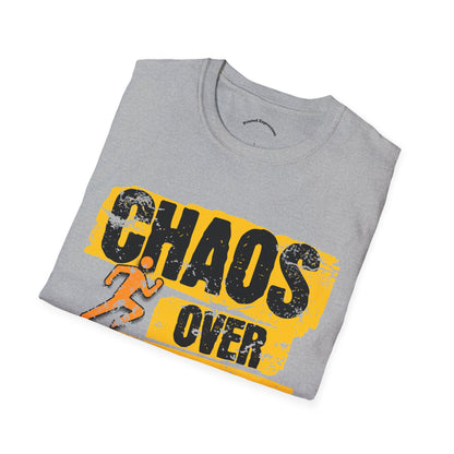 Chaos Over Control Unisex Softstyle T-Shirt - Motivational Shirt, Activewear, Running Tee, Gift for Runners, Casual Wear