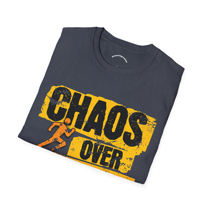 Chaos Over Control Unisex Softstyle T-Shirt - Motivational Shirt, Activewear, Running Tee, Gift for Runners, Casual Wear