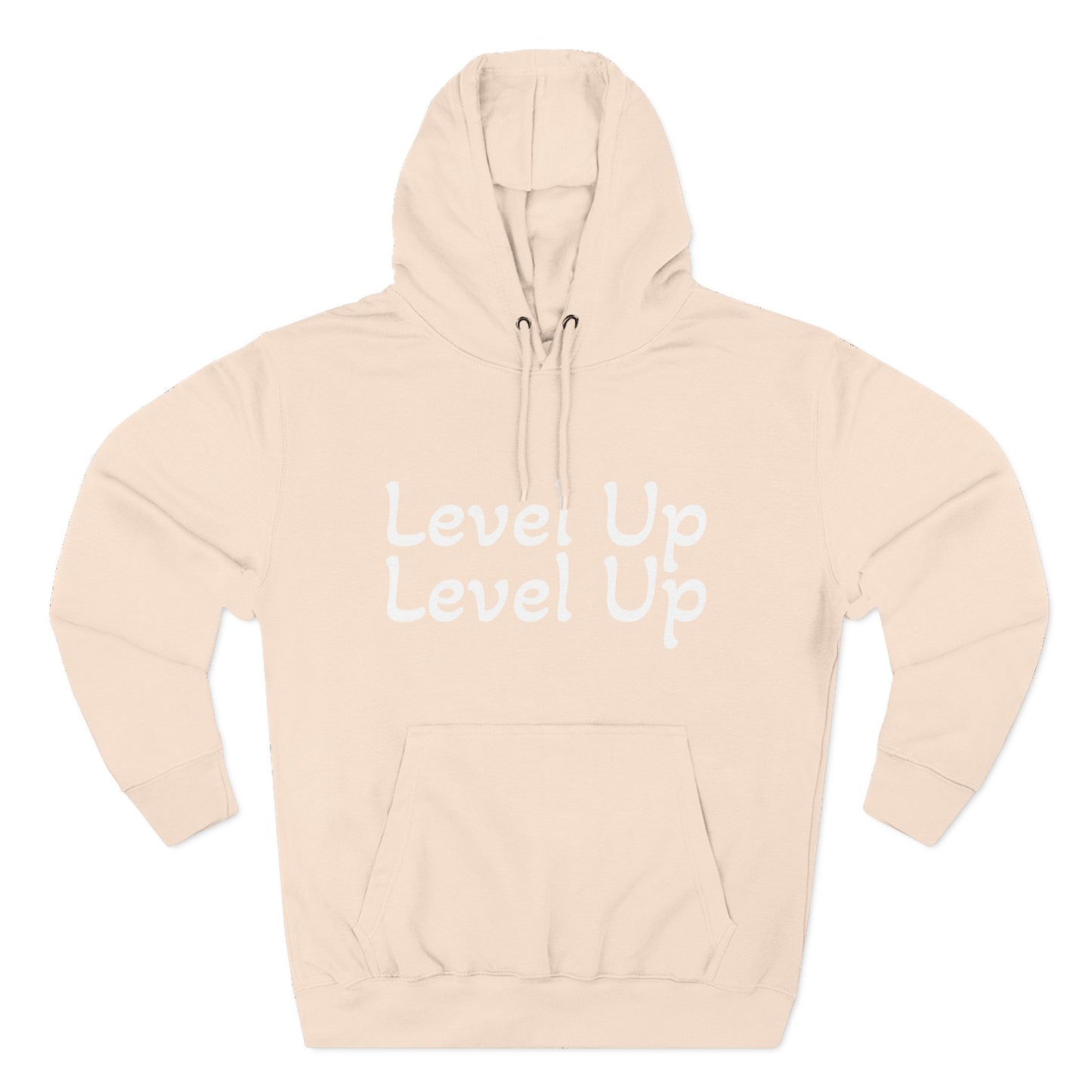 Level Up Fleece Hoodie, Cozy Graphic Sweatshirt, Gift for Dreamers, Casual Chic Hoodie, Unique Winter Apparel, Birthday Present
