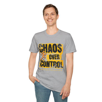 Chaos Over Control Unisex Softstyle T-Shirt - Motivational Shirt, Activewear, Running Tee, Gift for Runners, Casual Wear