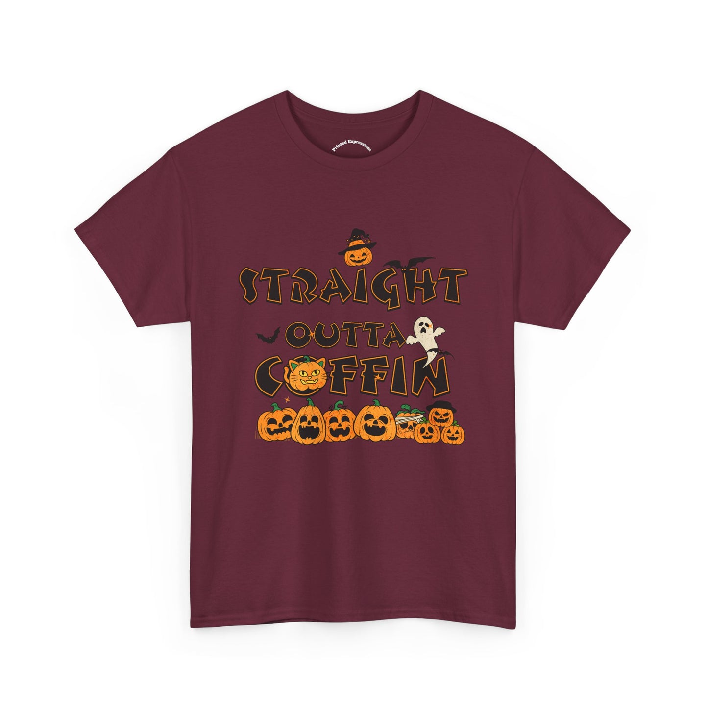 Halloween-Themed T-Shirt, Straight Outta Coffin Tee, Unisex Heavy Cotton Tee for Halloween Parties, Spooky Season Shirt, Fun Gift for [...]