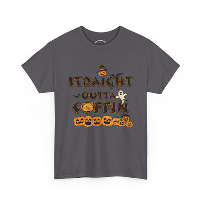 Halloween-Themed T-Shirt, Straight Outta Coffin Tee, Unisex Heavy Cotton Tee for Halloween Parties, Spooky Season Shirt, Fun Gift for [...]