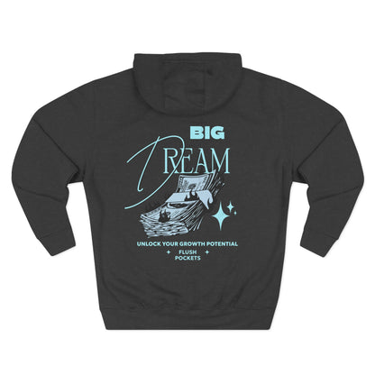 Level Up Fleece Hoodie, Cozy Graphic Sweatshirt, Gift for Dreamers, Casual Chic Hoodie, Unique Winter Apparel, Birthday Present