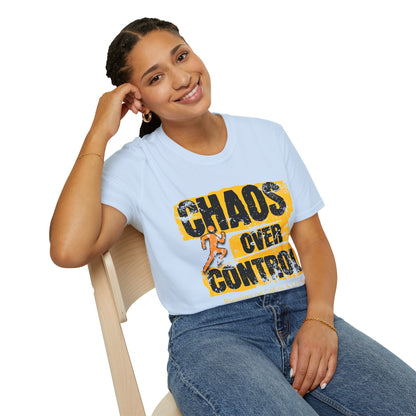 Chaos Over Control Unisex Softstyle T-Shirt - Motivational Shirt, Activewear, Running Tee, Gift for Runners, Casual Wear