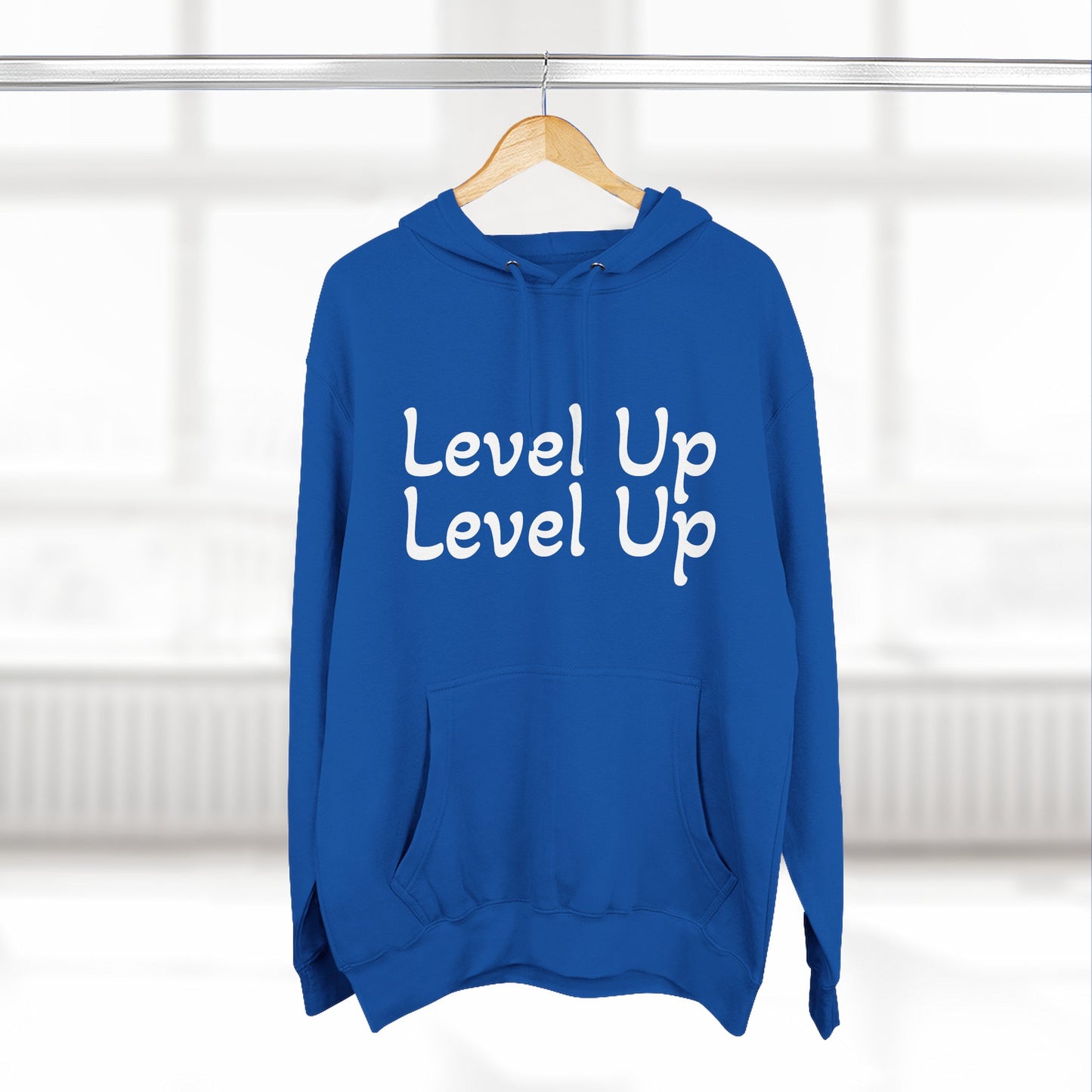 Level Up Fleece Hoodie, Cozy Graphic Sweatshirt, Gift for Dreamers, Casual Chic Hoodie, Unique Winter Apparel, Birthday Present