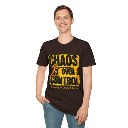 Chaos Over Control Unisex Softstyle T-Shirt - Motivational Shirt, Activewear, Running Tee, Gift for Runners, Casual Wear