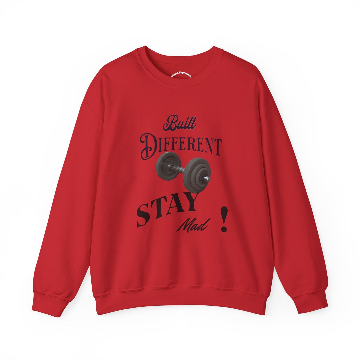Built Different Crewneck Sweatshirt - Perfect for Fitness Enthusiasts, Gym Wear, Casual Style, Gift for Him/Her, Motivation Apparel