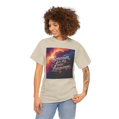 Sarcasm is My Love Language Unisex Tee, Funny Graphic T-Shirt, Gift for Sarcastic Friends, Humor Apparel, Casual Wear