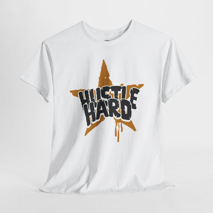Unisex Hustle Hard Cotton Tee, Graphic T-Shirt, Casual Wear, Gift for Entrepreneurs, Streetwear Style, Motivational Apparel