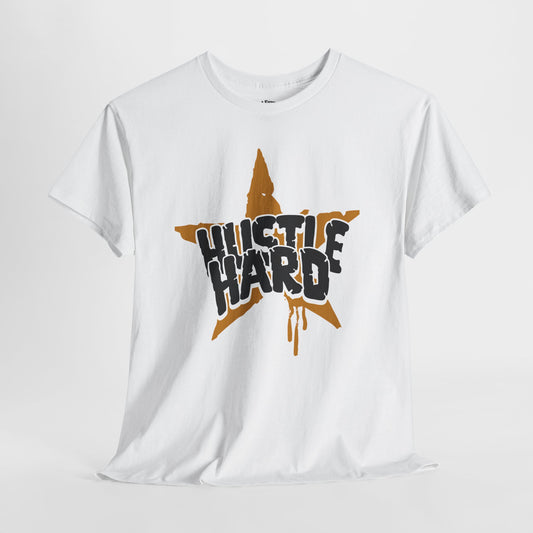 Unisex Hustle Hard Cotton Tee, Graphic T-Shirt, Casual Wear, Gift for Entrepreneurs, Streetwear Style, Motivational Apparel