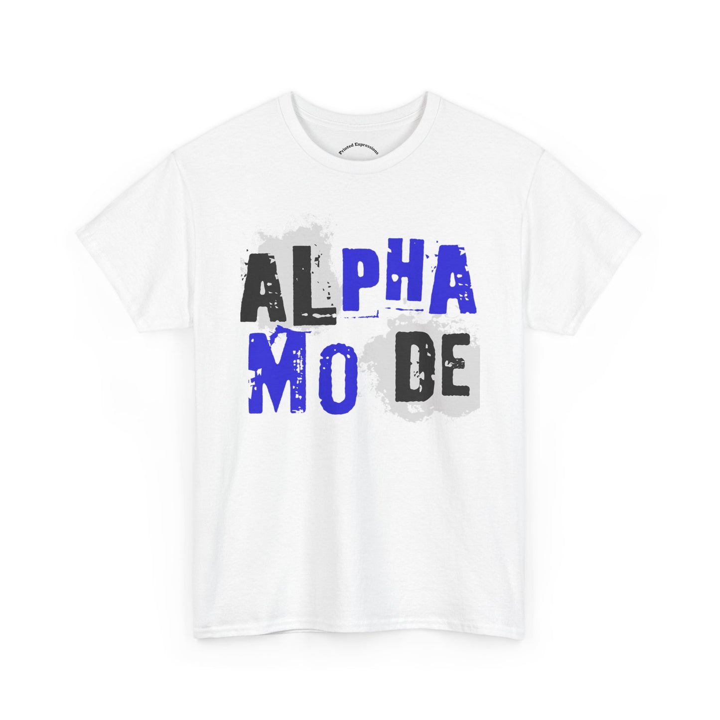 Alpha Mode Unisex Heavy Cotton Tee, Casual Streetwear Shirt, Perfect for Alpha Male Gifts, Trendy Graphic Tee, Everyday Comfort Wear